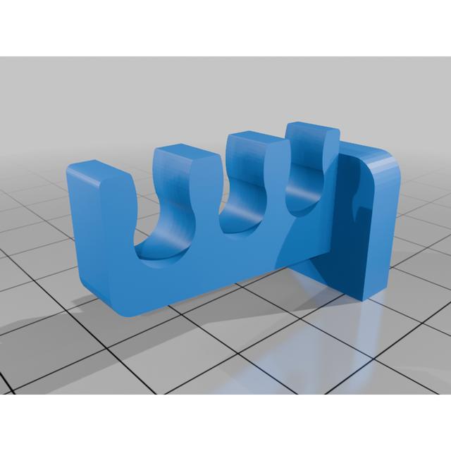 Toyota spark plug wire clamp/holder (Toyota part 90464-00303) 3D model thumbnail