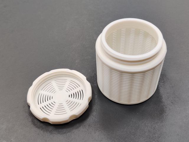 Silica gel container - Fast Print - Wavy surface 3D model thumbnail