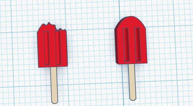 popsicle 3D model thumbnail