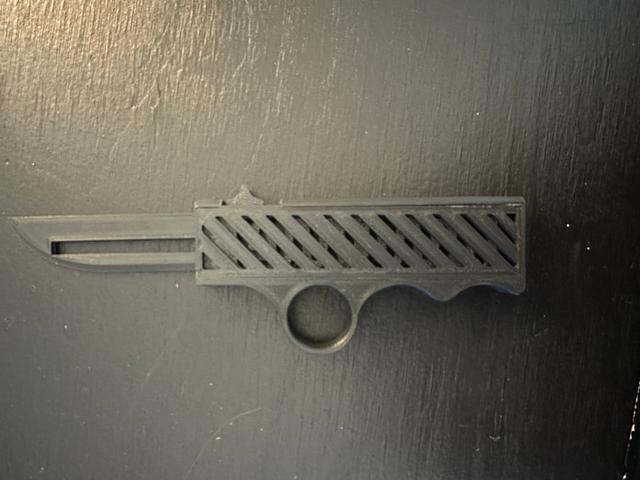 OTF Knife w Ergo Grip/Closed Case/Updated Blade 3D model thumbnail