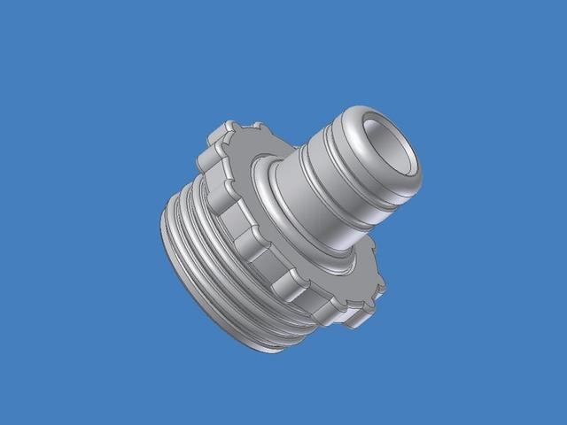 Gasmask Adaptor Nato-RD40-Male 3D model thumbnail