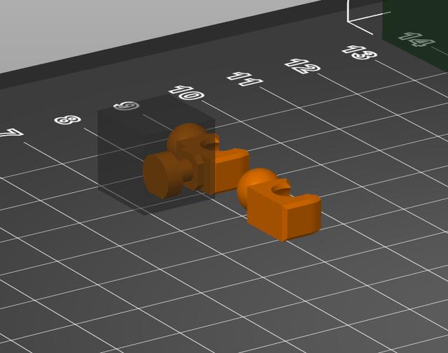 Modified Dummy 13 90* Ball Joint 3D model thumbnail