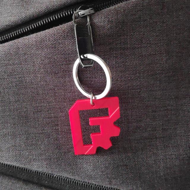 FreeCAD logo keychain (dual-sided) 3D model thumbnail