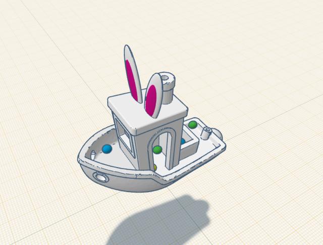 Easter Benchy 3D model thumbnail