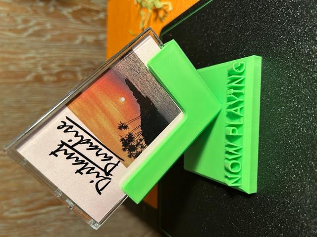 Now Playing Cassette Holder 3D model thumbnail