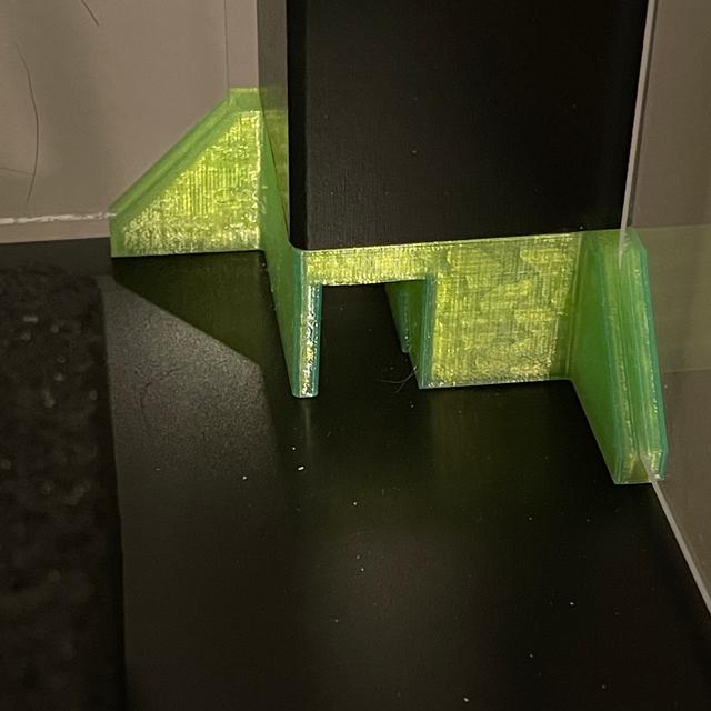 Back rear corners with cable cutouts for Slack Lack enclosure 3D model thumbnail