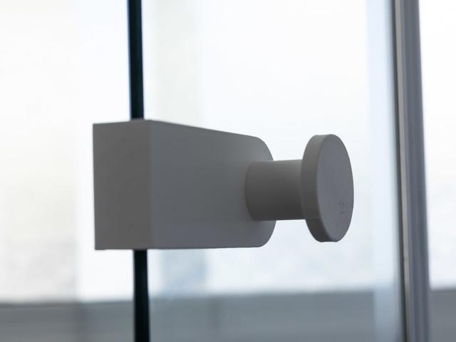 Universal Shower Enclosure Hook (3mm to 9mm) 3D model thumbnail