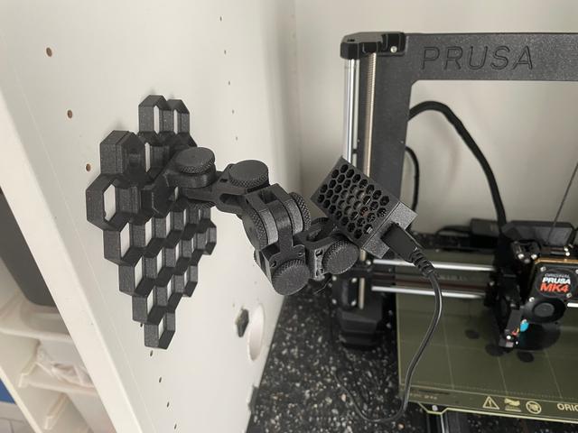 ESP32 CAM with embeded USB for articulating arm 3D model thumbnail