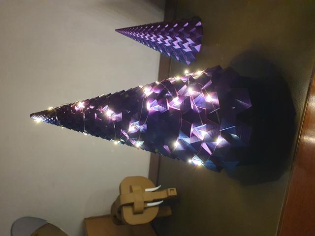 Glowing Crystal Tree (LED Garland) 3D model thumbnail