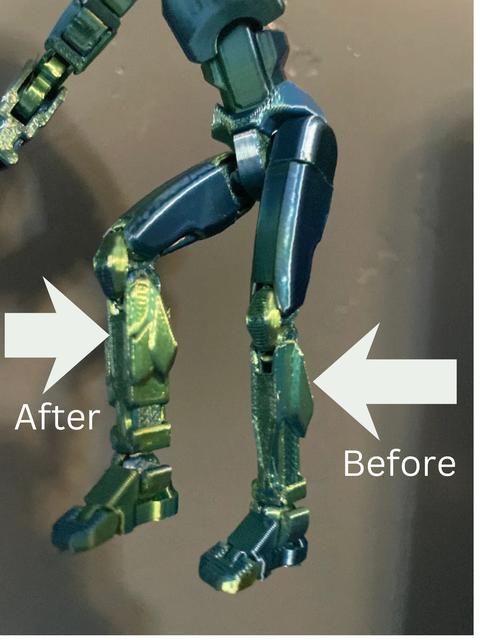 Heavy armored shin 3D model thumbnail