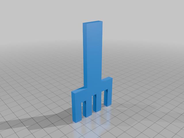 Pitch fork 3D model thumbnail