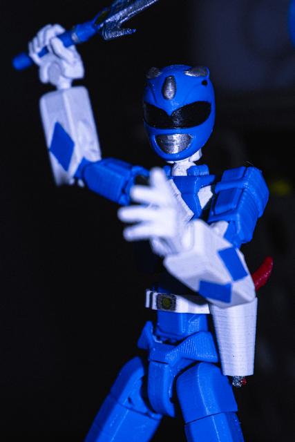Mighty Morphin Dummy Rangers - Blue 3D model thumbnail
