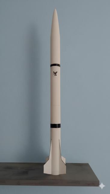 Cernícalo - Full 3D printed amateur rocket 3D model thumbnail