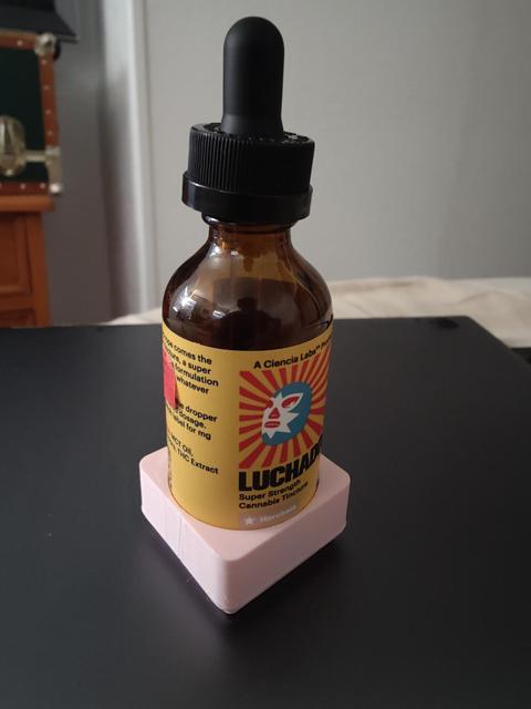 Gridfinity 2oz Tincture Dropper Bottle Holder 3D model thumbnail