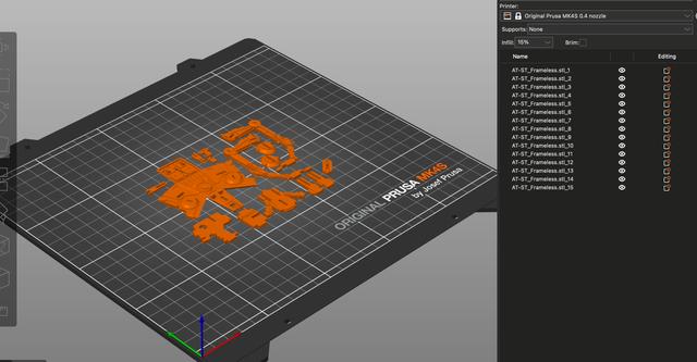 AT-ST kit card separate parts 3D model thumbnail