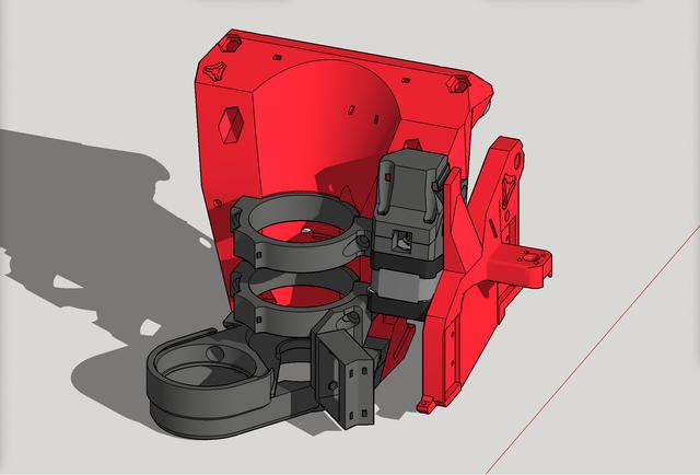 LowRider 3 CNC - reversal of homing on short axis (for swapping X & Y axes) FOR PRINTED XZ PLATES (v1.3b) 3D model thumbnail