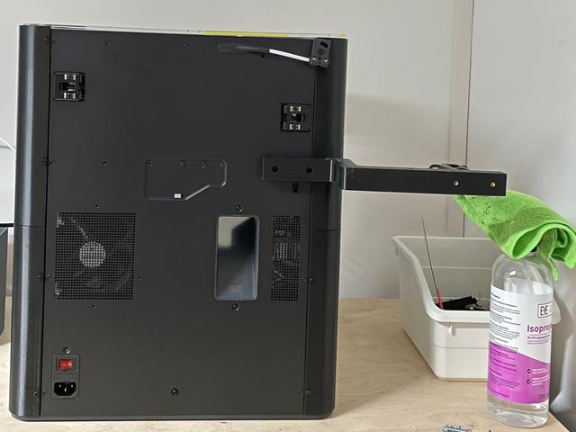 Vision Enclosure back Top for complete metal backplate 3D model thumbnail