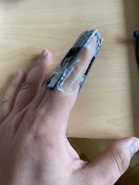 Finger Brace (splint) Multi-Material 3D model thumbnail