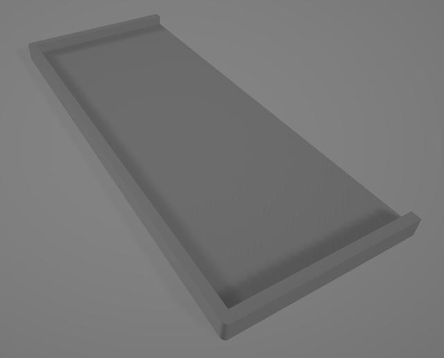 Cotton Bud Holder Lid 3D model thumbnail