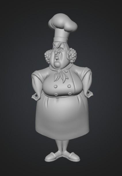 Strict Chef 3D model thumbnail