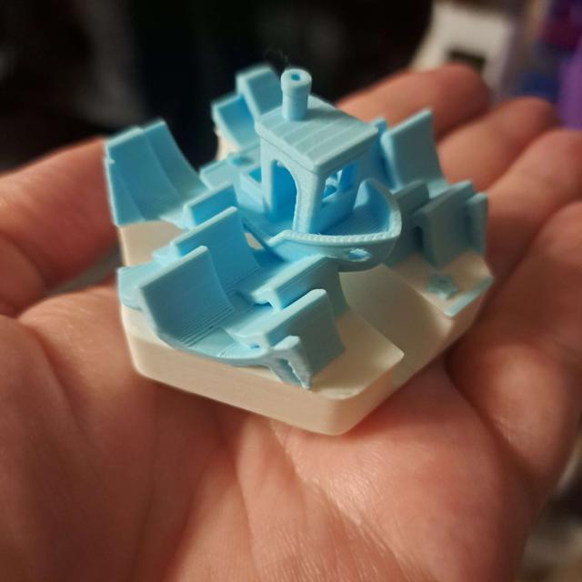 Hextraction Tile: Benchy / Tidal Wave 3D model thumbnail