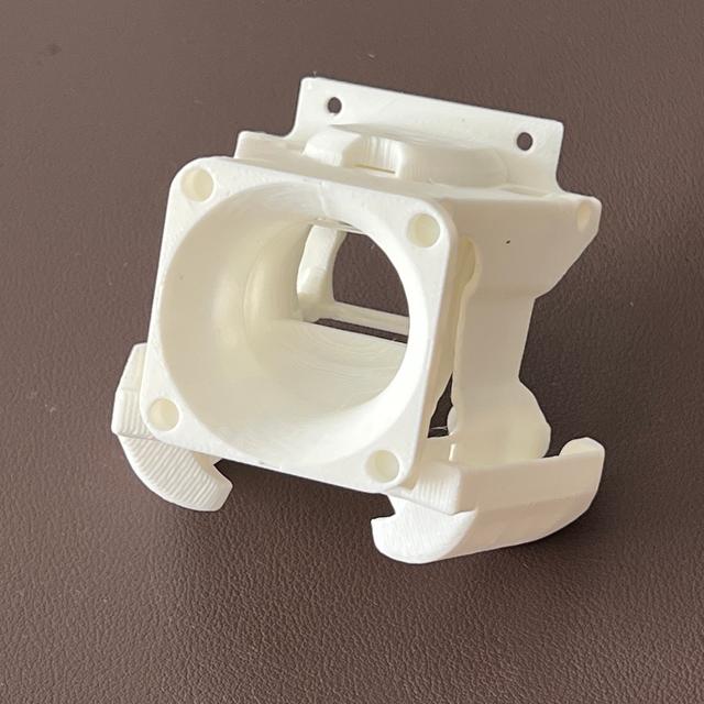 Xol Toolhead: Creality 4010 Fan and MK8 Hotend Mount 3D model thumbnail