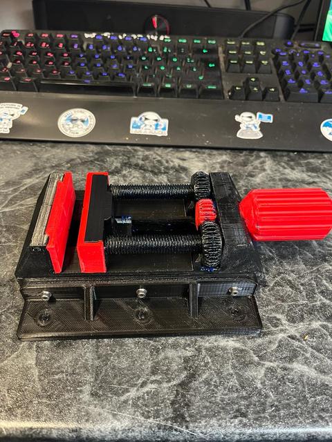 Base for the Vise to screw it on 3D model thumbnail