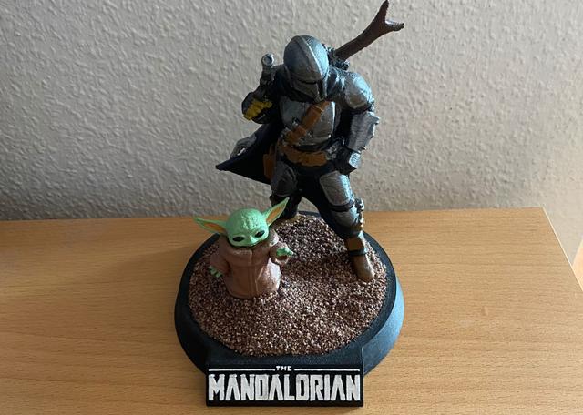 The Mandalorian Stand 3D model thumbnail