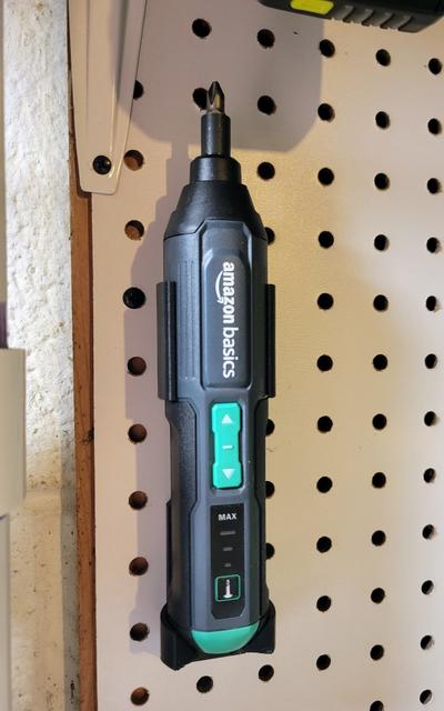 Amazon Basics (Denali) Electric Screwdriver - Pegboard Mounted 3D model thumbnail