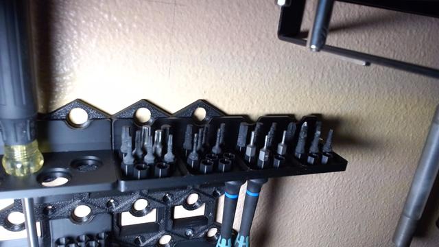 GOEWS 4x Shelf - Hex Bit Holder (4x10) 3D model thumbnail