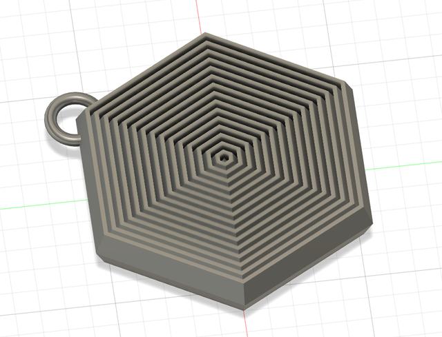 Keychain\Christmas ornament Collapsible Fidget 50mm 3D model thumbnail