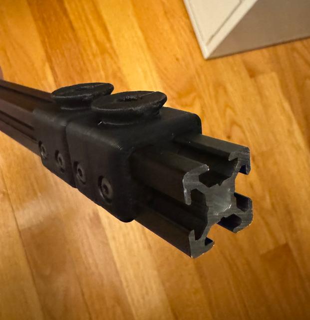 Extruded Aluminum 2020 T-Slot Multiconnect Bracket (Parameterized) 3D model thumbnail