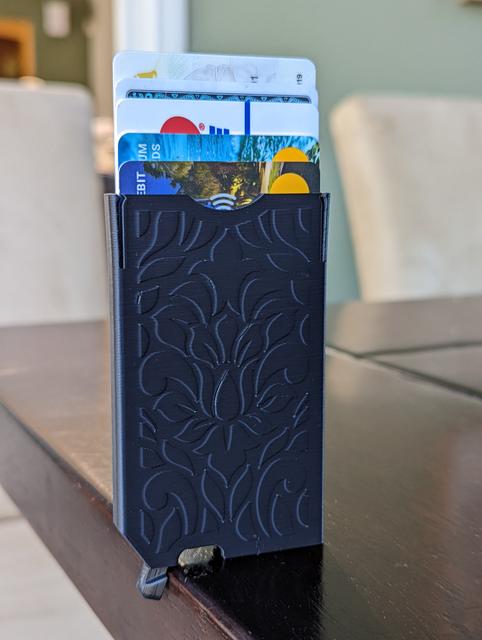 Slim Popup Wallet (print in place) 3D model thumbnail