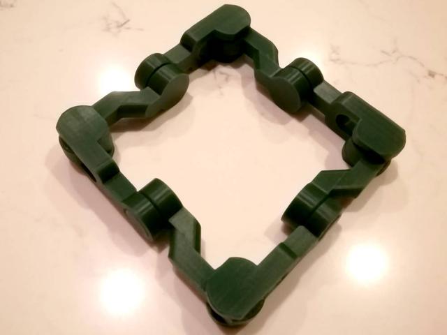 Fidget (Remix of Print-in-Place Kaleidocycle) 3D model thumbnail