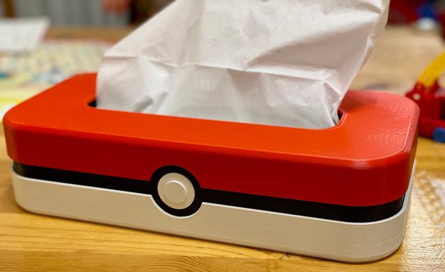 Pokemon Pokeball tissue box 3D model thumbnail
