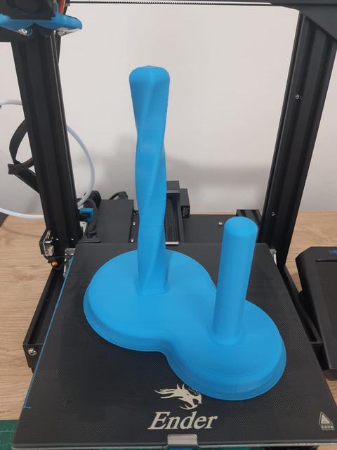 Paper towel holder 3D model thumbnail