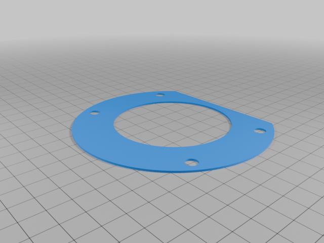 Howard 810cc twin magneto gasket 3D model thumbnail