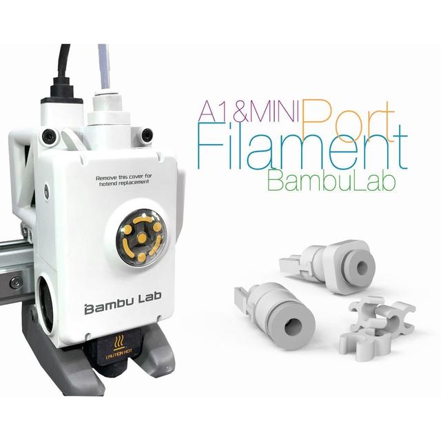 Filament Port for BambuLab A1&Mini 3D model thumbnail