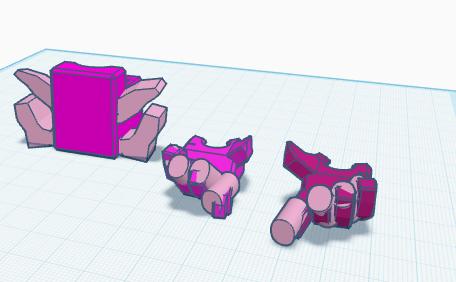 axolotl bot (animal kingdom series) [a mini 13 remix] 3D model thumbnail