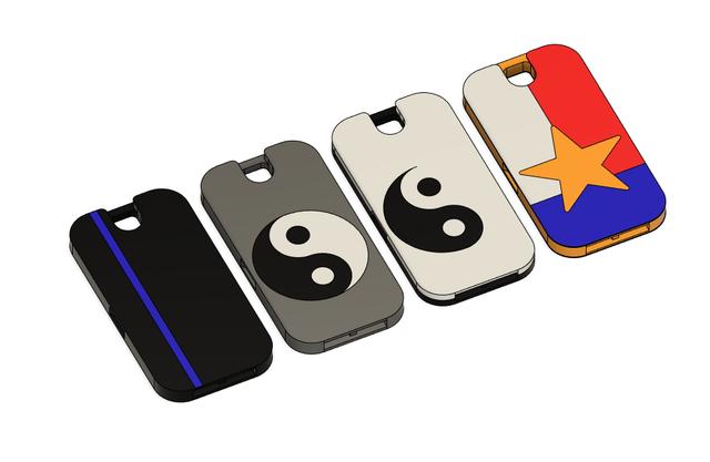 Flat Pocket Whistle with Patterns 3D model thumbnail