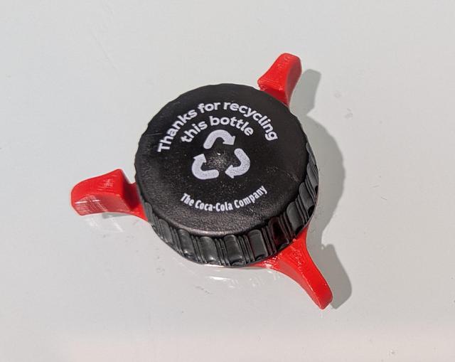 Bottlecap LCD Dial with more arms 3D model thumbnail