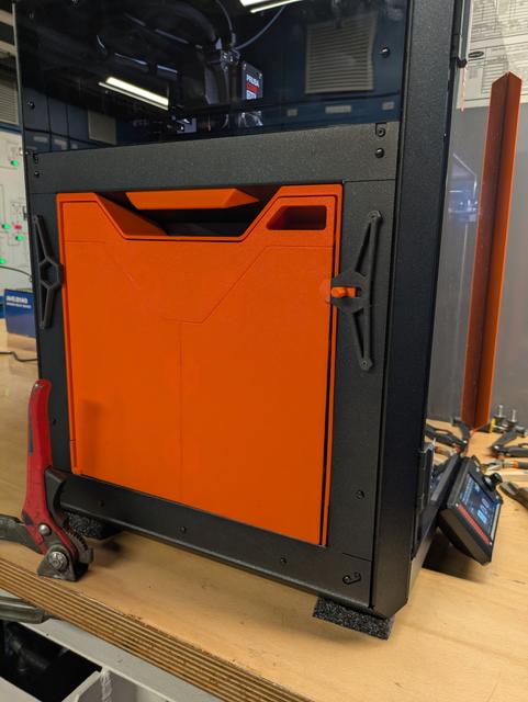Alternative holders with sliding door latch, no magnets required 3D model thumbnail