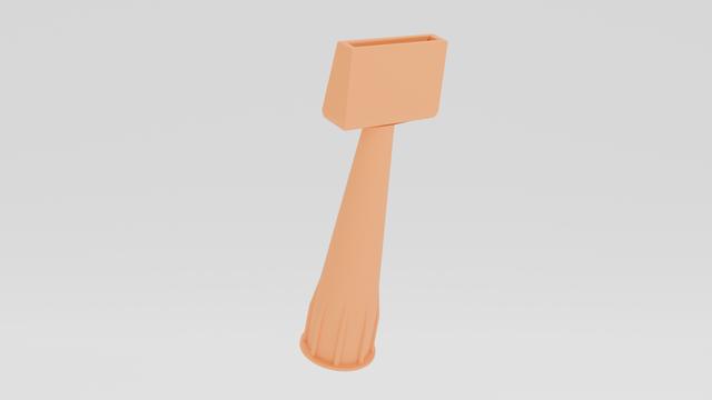 Flat Cartridge Nozzle (Remix) 3D model thumbnail