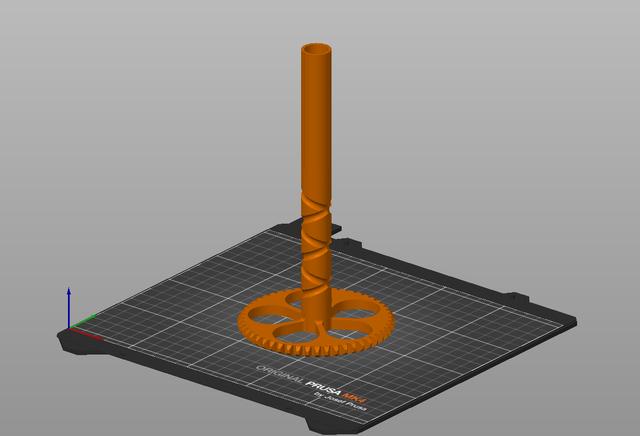 Pastamatic Leadscrews for 60mm and  80 mm Spools (e.g. Filament PM, Prusament, Prusa, Redline Filament) 3D model thumbnail