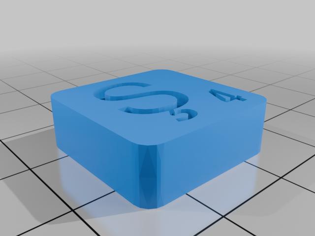 Türkçe Scrabble harfleri / Turkish Scrabble Letters 3D model thumbnail