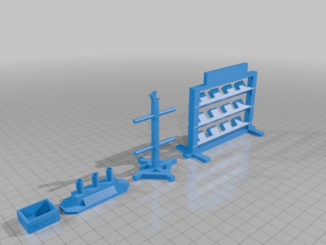 KNUCKLE Gym Set (Fun Finger Exercise) 3D model thumbnail