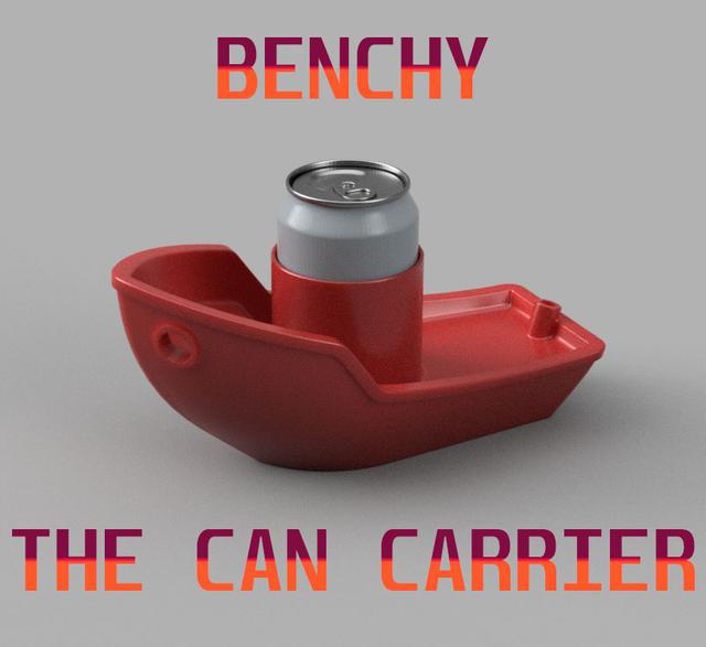 Benchy THE CAN CARRIER 3D model thumbnail