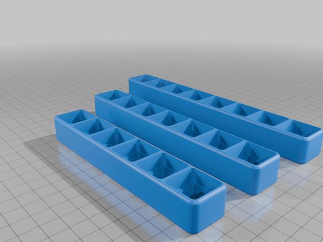 x6 7 8 clicky keyboard fidget  3D model thumbnail