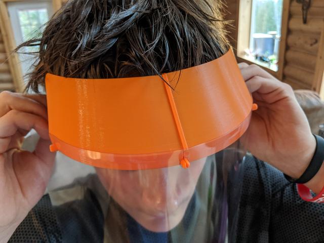 Smaller Printer Split Print - DtM-v3.1 Face Shield PPE for COVID-19 3D model thumbnail