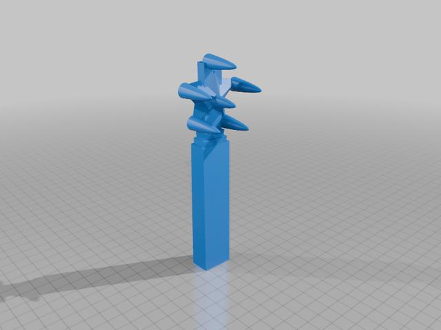 back scratcher 3D model thumbnail